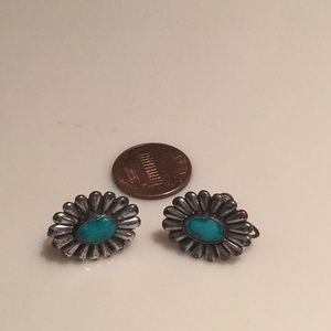 Antique earrings. They are marked but hard to read